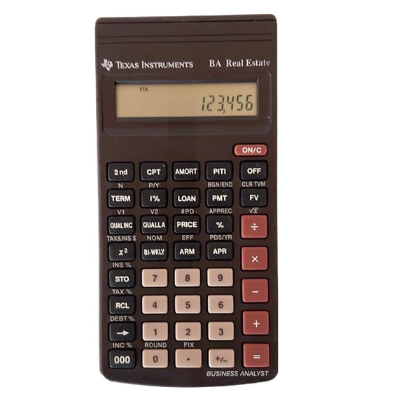 Texas Instruments Business Analyst Real Estate Business Compact Case Calculator - Picture 5 of 7